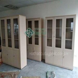 Thanh lý tủ đựng tài liệu 3 cánh gỗ vân sồi mới 100%