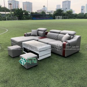 Bộ sofa góc bọc da mới 100%