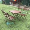 Thanh lý bàn ghế cafe mini khung sắt mới 100% tại Hà Nội