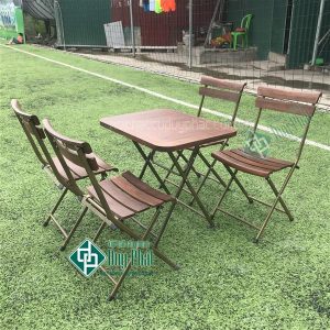 Thanh lý bàn ghế cafe mini khung sắt mới 100% tại Hà Nội