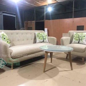 sofa văng thuyền màu ghi mới 99%
