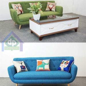 Thanh lý sofa thuyền bọc nỉ màu tím khói 1m8 mới 100%