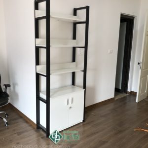 Thanh lý giá tài liệu, giá sách khung sắt có tủ kích thước cao 2m rộng 80cm sâu 35cm