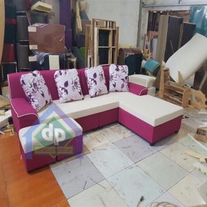 Thanh lý ghế sofa góc màu tím mới 100%
