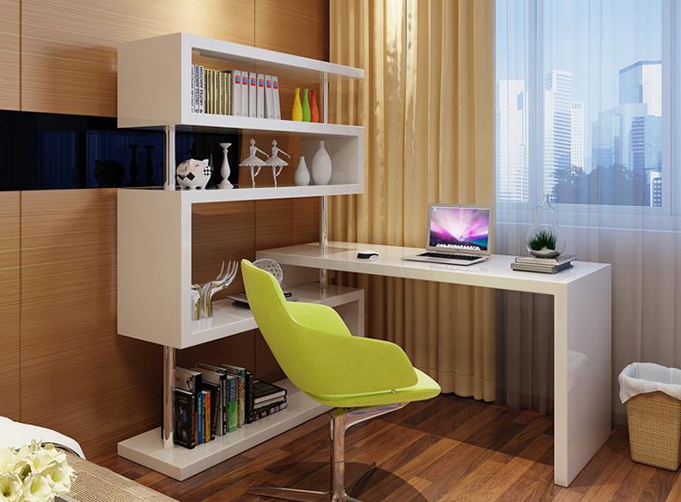 Tóp 7 mẫu bàn làm việc kèm kệ sách đáng mua nhất năm 2019
