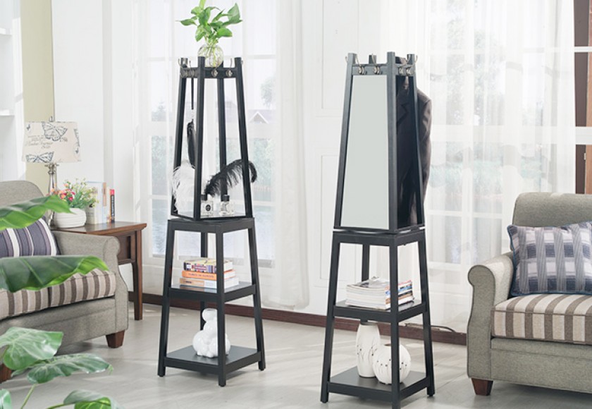Kệ gỗ đứng trang trí phòng khách