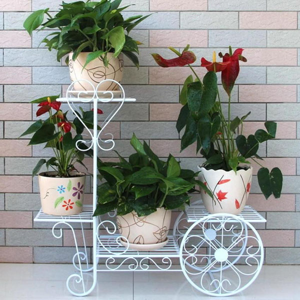 Kệ trang trí để hoa bằng sắt 