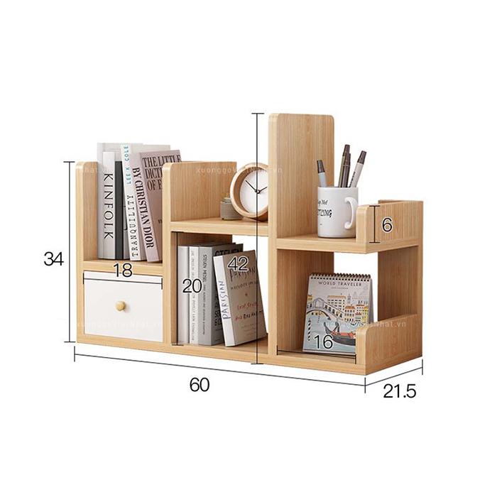 Kệ gỗ mini 2 tầng