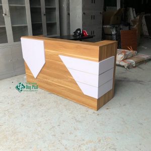 Quầy lễ tân chữ L dài 1,2m giá rẻ (QLT1600-2)